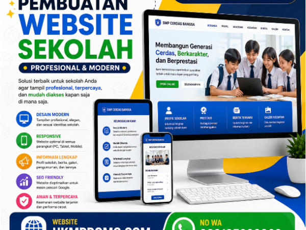 Jasa Pembuatan Website Sekolah Profesional